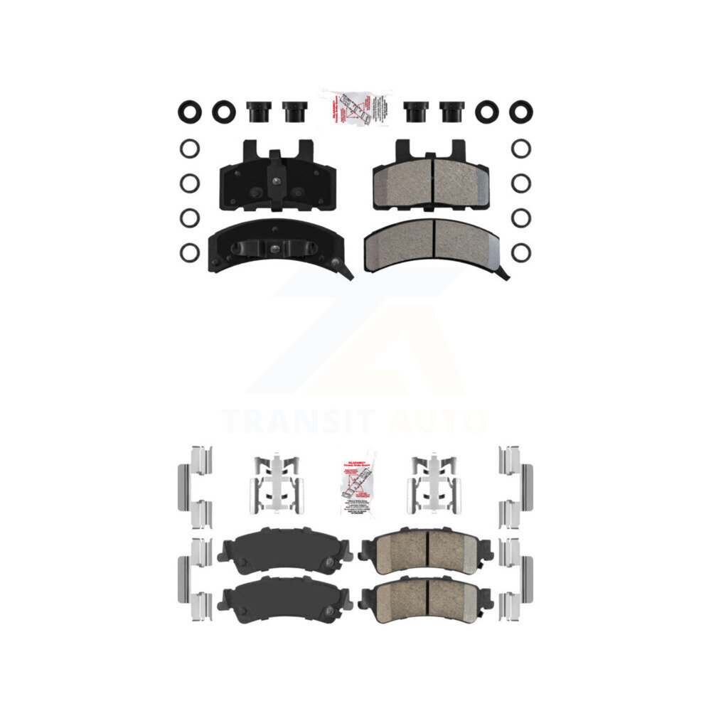 AmeriBRAKES - KNF-101634 - Front and Rear Disc Brake Pad Kits
