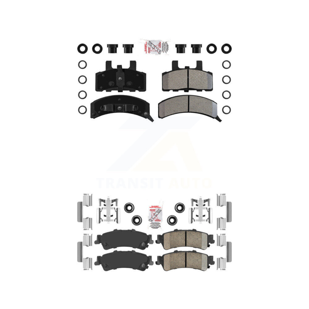 AmeriBRAKES - KNF-101635 - Front and Rear Disc Brake Pad Kits