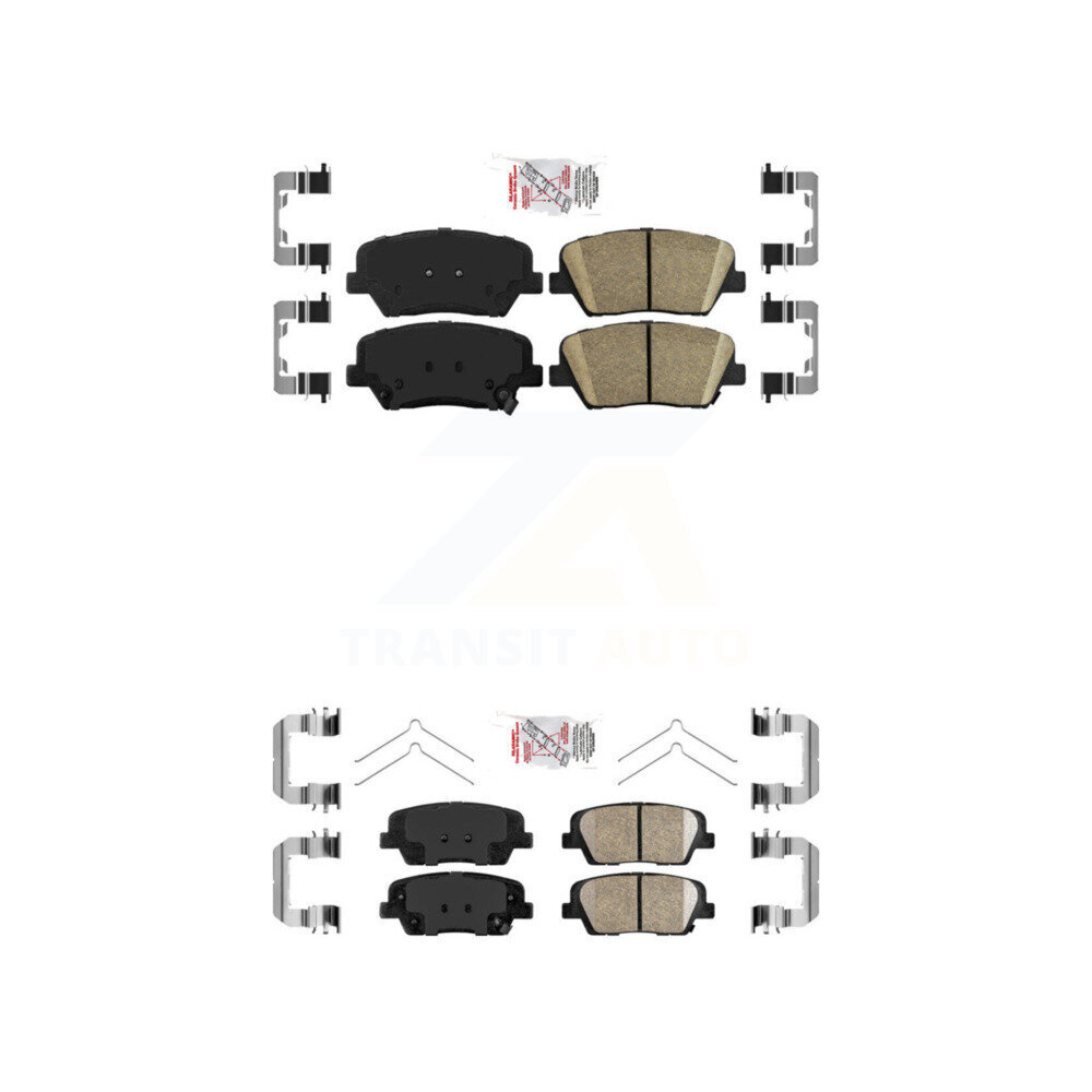 AmeriBRAKES - KNF-101645 - Front and Rear Disc Brake Pad Kits