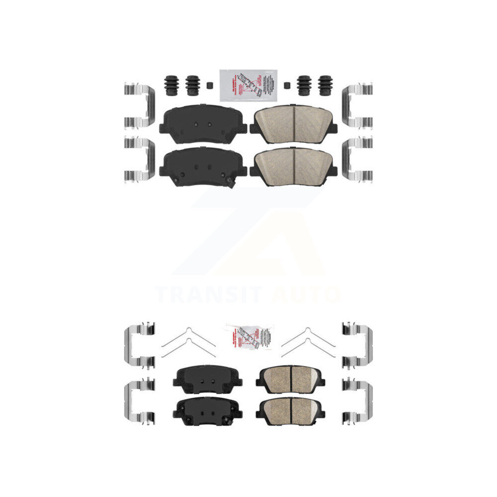 AmeriBRAKES - KNF-101647 - Front and Rear Disc Brake Pad Kits