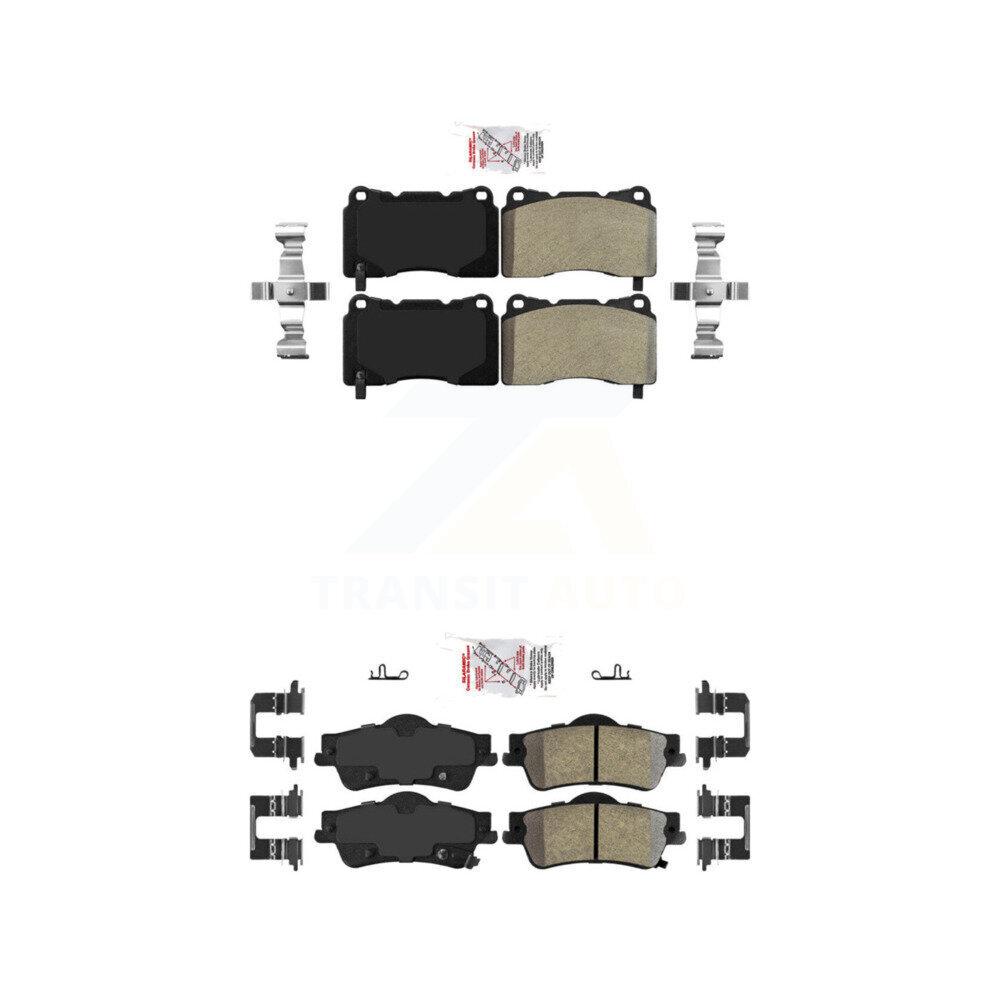 AmeriBRAKES - KNF-101649 - Front and Rear Disc Brake Pad Kits