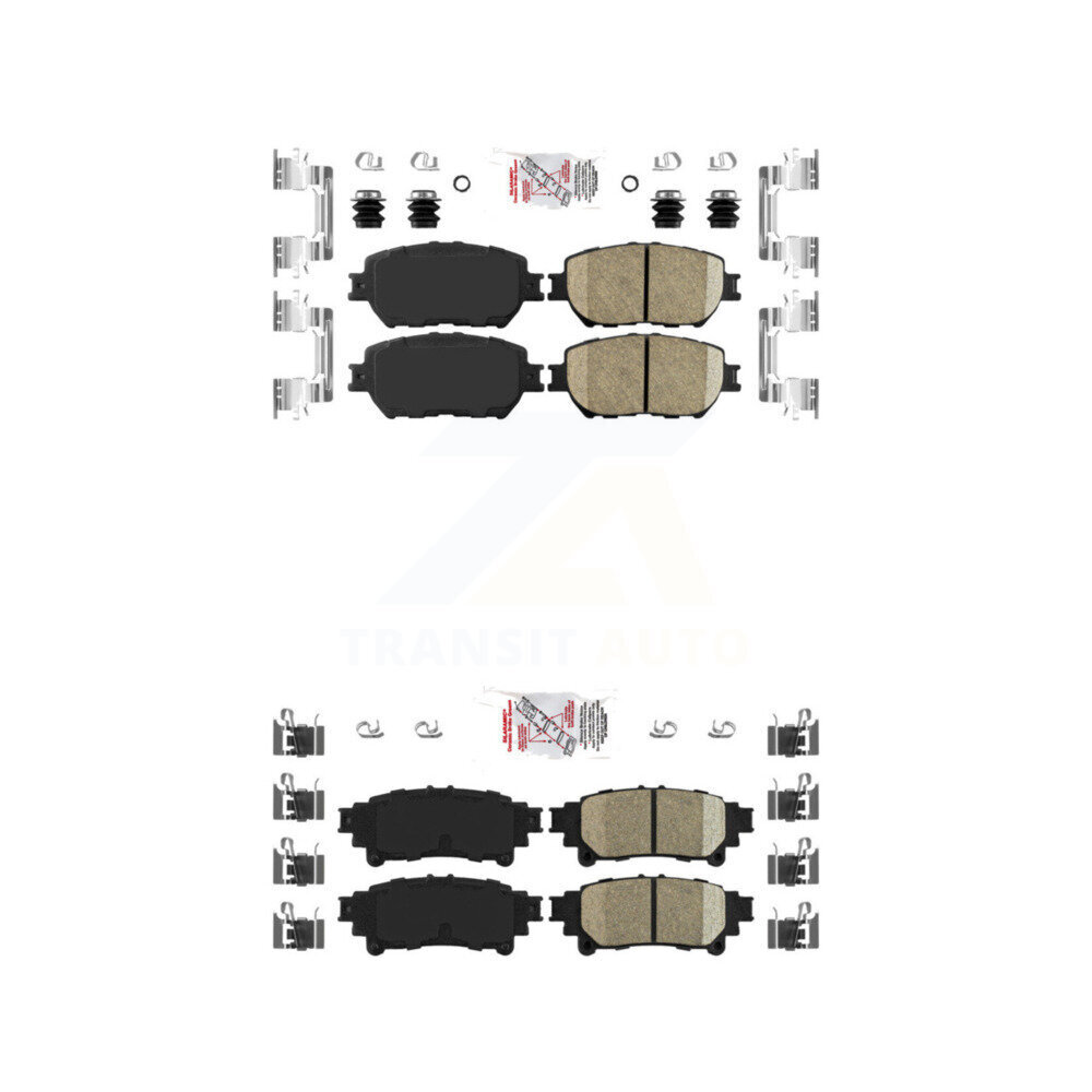 AmeriBRAKES - KNF-101655 - Front and Rear Disc Brake Pad Kits
