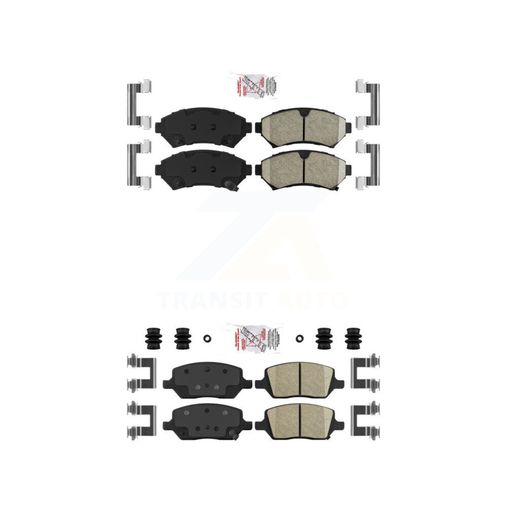 AmeriBRAKES - KNF-101683 - Front and Rear Disc Brake Pad Kits