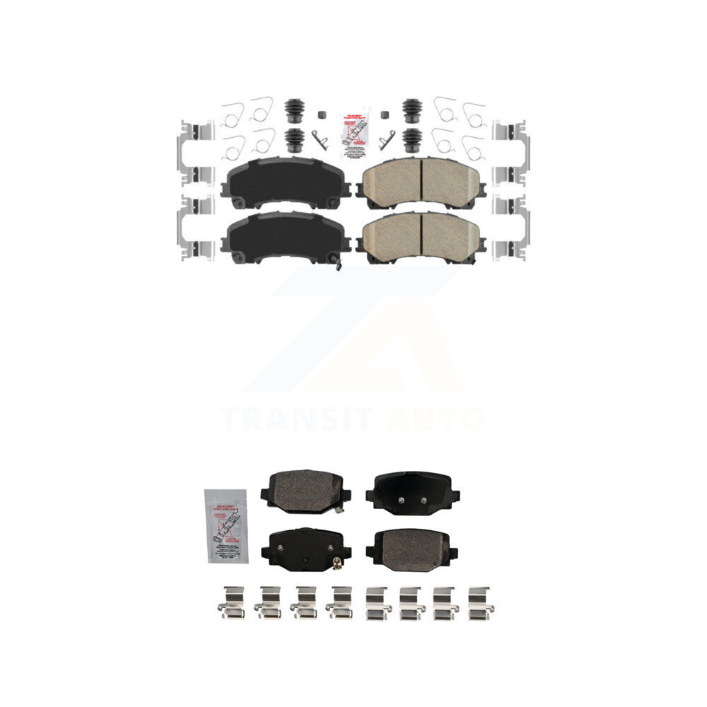 AmeriBRAKES - KNF-101694 - Front and Rear Disc Brake Pad Kits