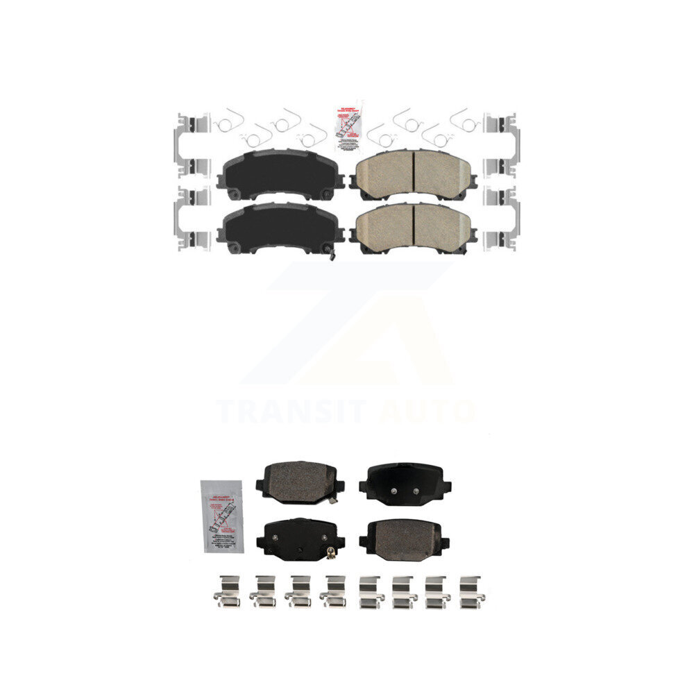 AmeriBRAKES - KNF-101695 - Front and Rear Disc Brake Pad Kits
