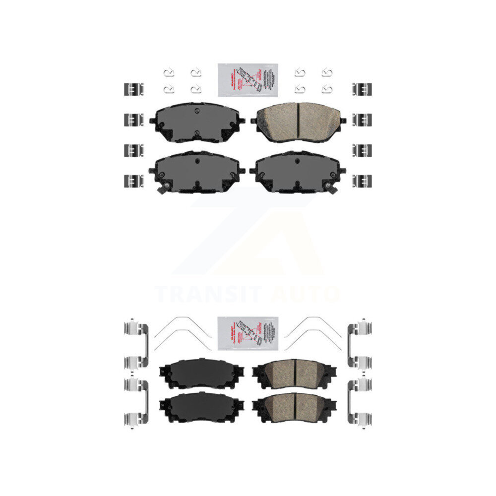AmeriBRAKES - KNF-101699 - Front and Rear Disc Brake Pad Kits
