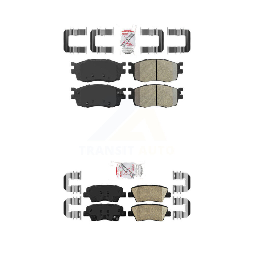 AmeriBRAKES - KNF-101711 - Front and Rear Disc Brake Pad Kits