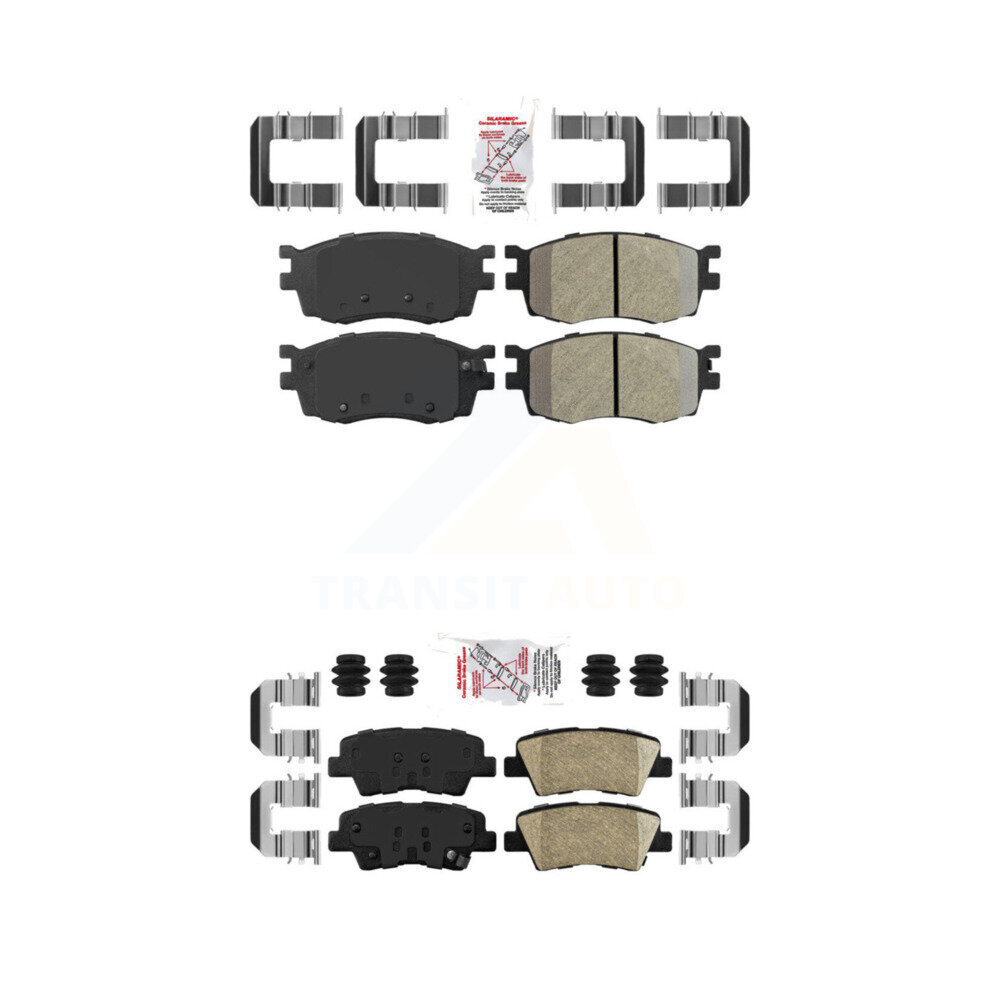 AmeriBRAKES - KNF-101712 - Front and Rear Disc Brake Pad Kits