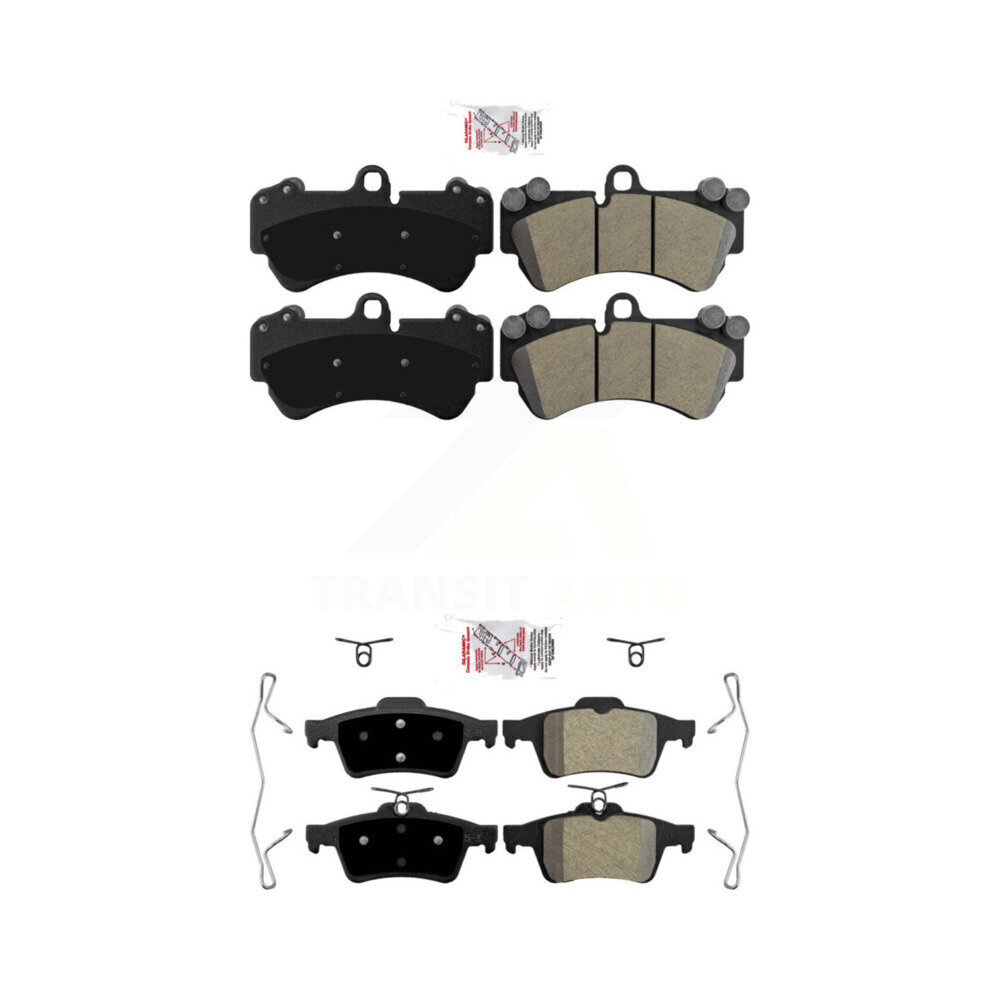 AmeriBRAKES - KNF-101721 - Front and Rear Disc Brake Pad Kits