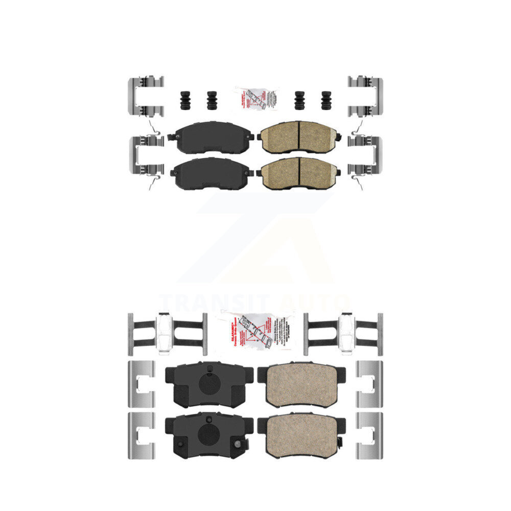 AmeriBRAKES - KNF-101725 - Front and Rear Disc Brake Pad Kits