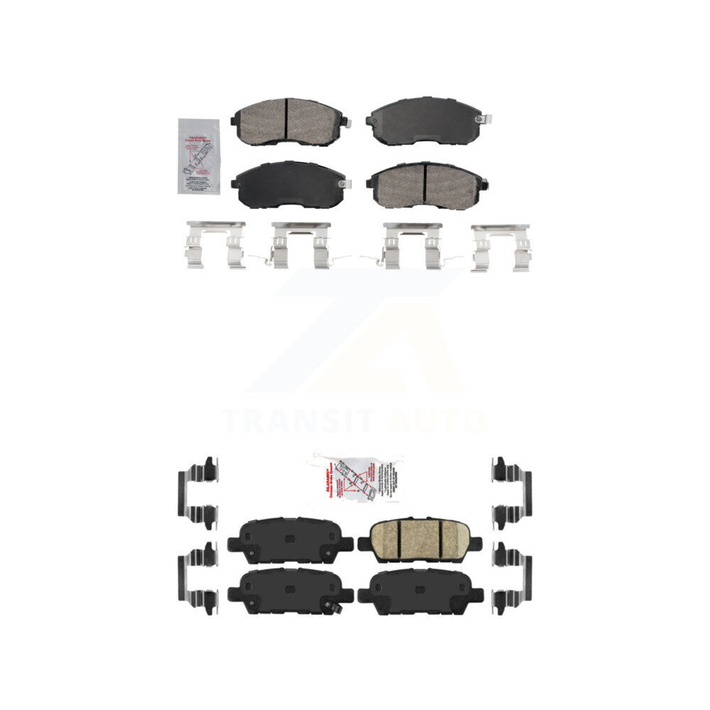 AmeriBRAKES - KNF-101732 - Front and Rear Disc Brake Pad Kits