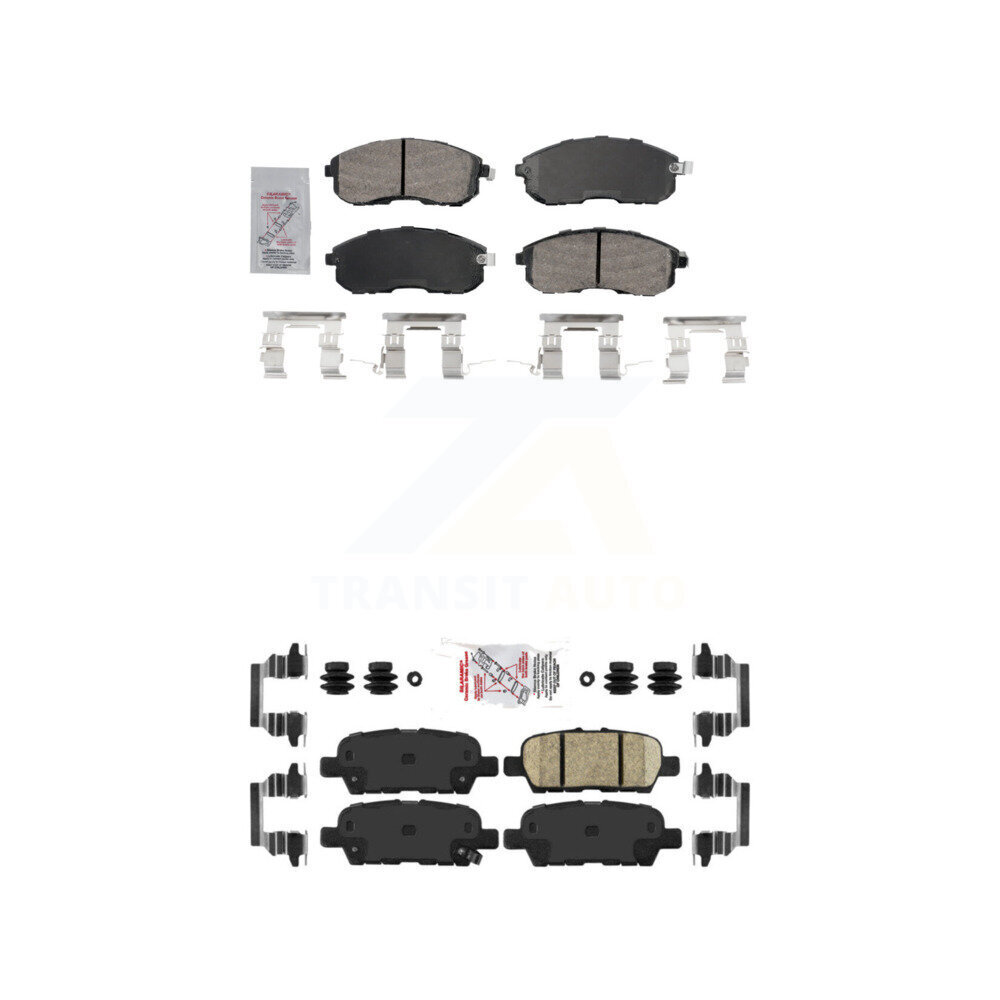AmeriBRAKES - KNF-101733 - Front and Rear Disc Brake Pad Kits