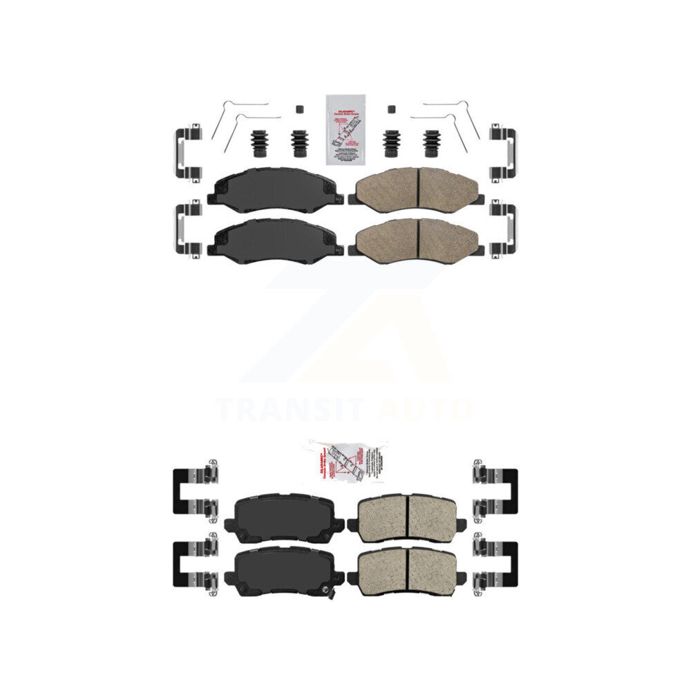 AmeriBRAKES - KNF-101736 - Front and Rear Disc Brake Pad Kits