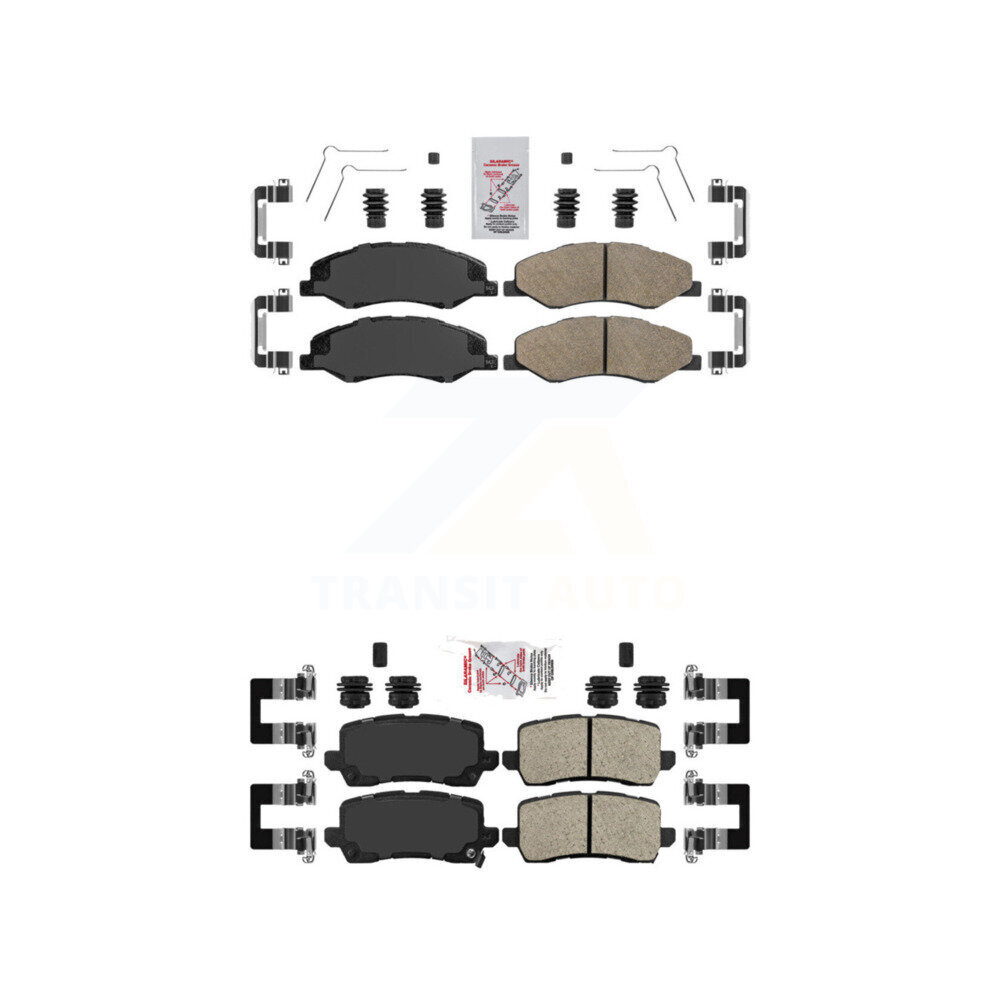 AmeriBRAKES - KNF-101737 - Front and Rear Disc Brake Pad Kits