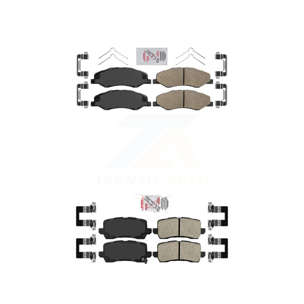 AmeriBRAKES - KNF-101738 - Front and Rear Disc Brake Pad Kits