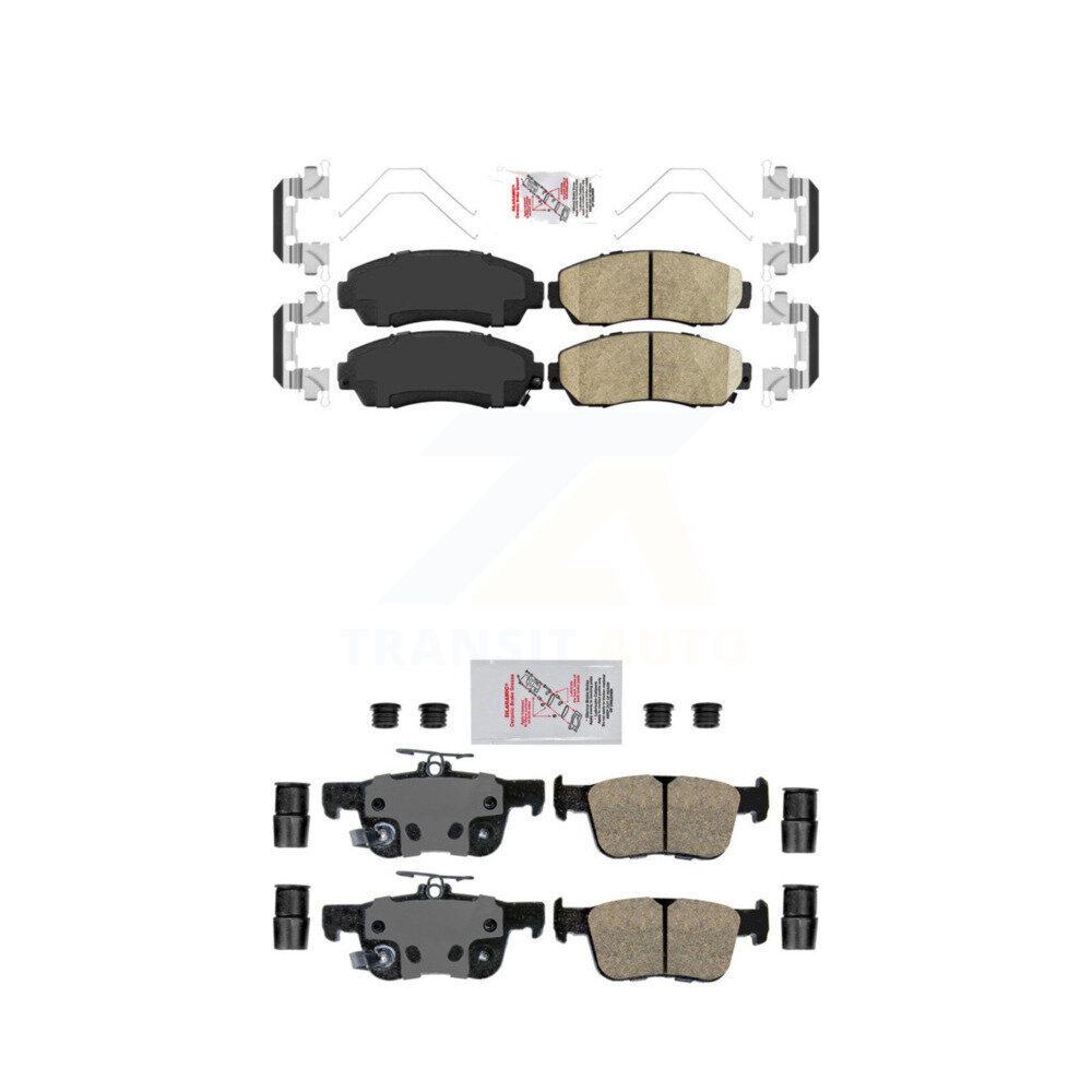 AmeriBRAKES - KNF-101749 - Front and Rear Disc Brake Pad Kits