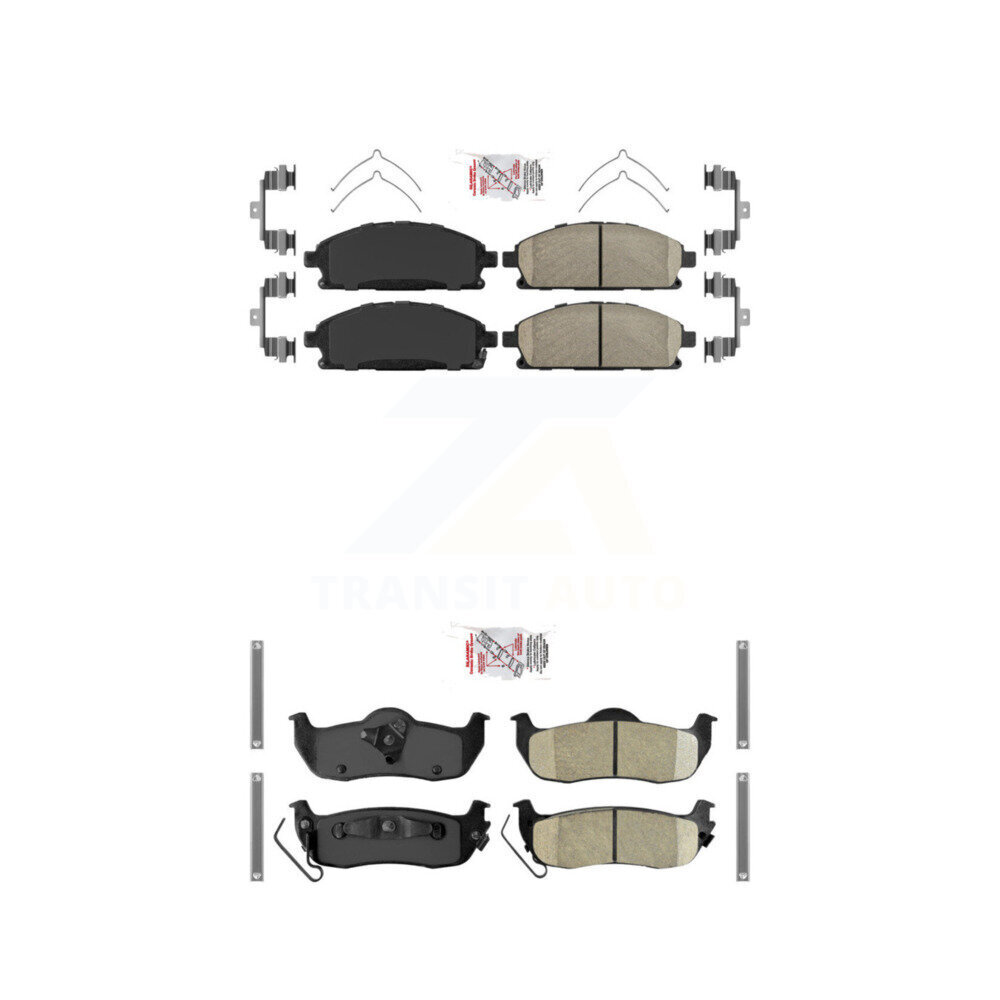 AmeriBRAKES - KNF-101753 - Front and Rear Disc Brake Pad Kits