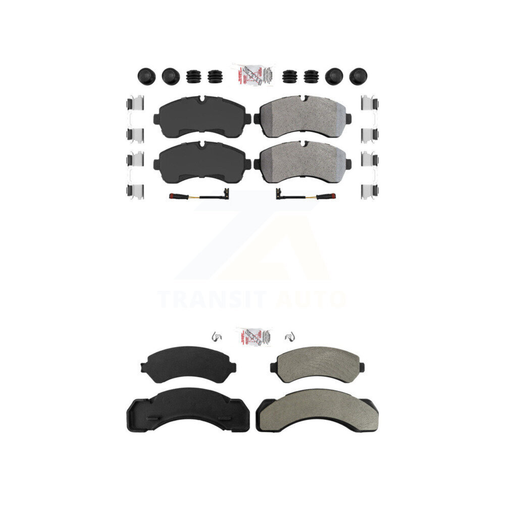 AmeriBRAKES - KNF-101756 - Front and Rear Disc Brake Pad Kits