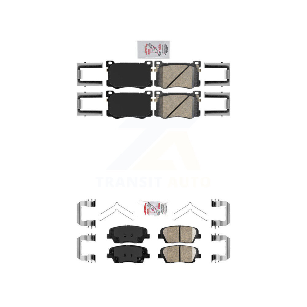 AmeriBRAKES - KNF-101765 - Front and Rear Disc Brake Pad Kits