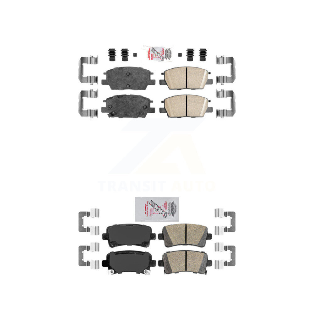 AmeriBRAKES KNF-101772 Disc Brake Pad for 2016 Chevrolet Malibu - Front and Rear