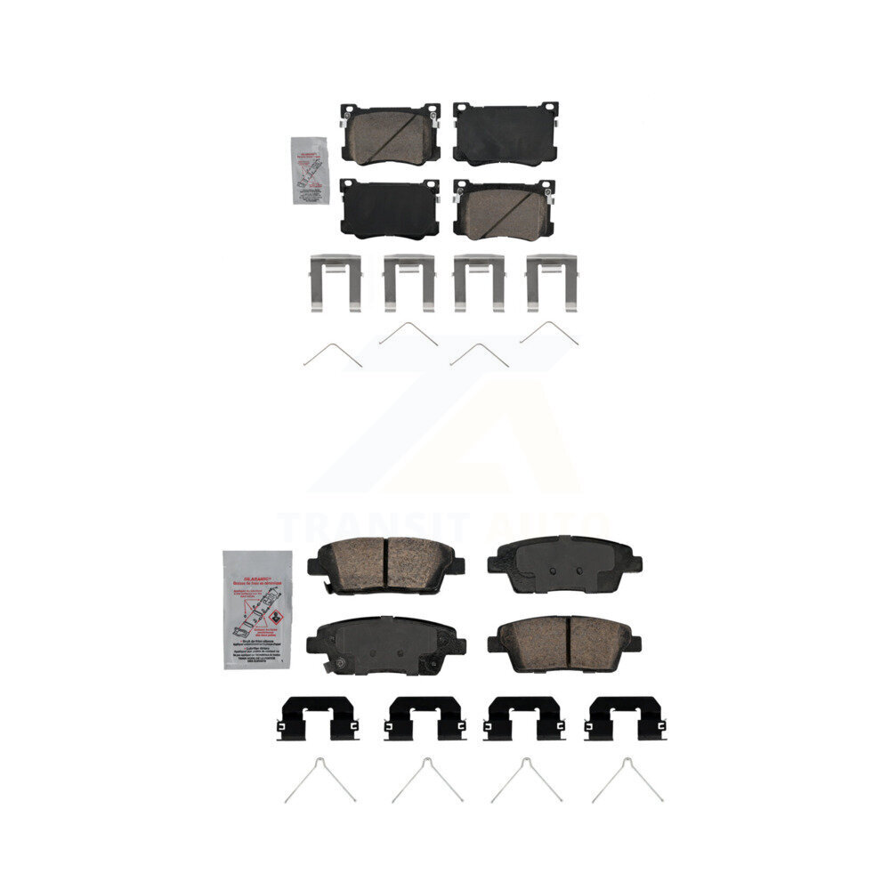 AmeriBRAKES - KNF-101784 - Front and Rear Disc Brake Pad Kits