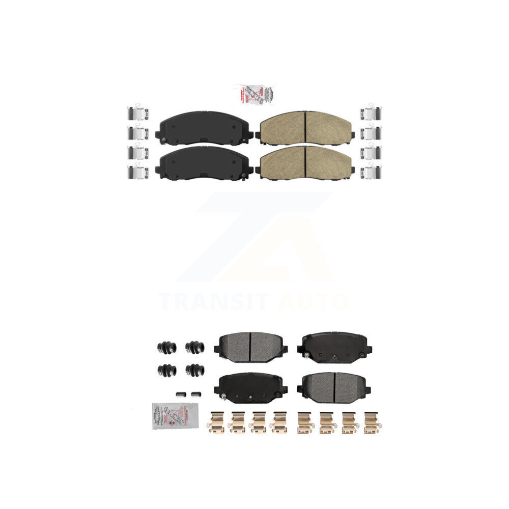 AmeriBRAKES - KNF-101787 - Front and Rear Disc Brake Pad Kits