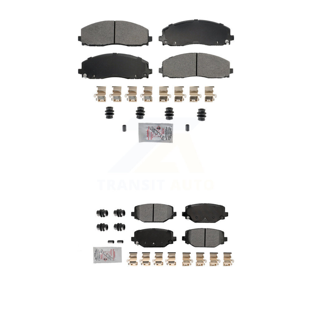 AmeriBRAKES - KNF-101788 - Front and Rear Disc Brake Pad Kits