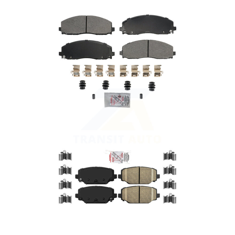 AmeriBRAKES - KNF-101790 - Front and Rear Disc Brake Pad Kits