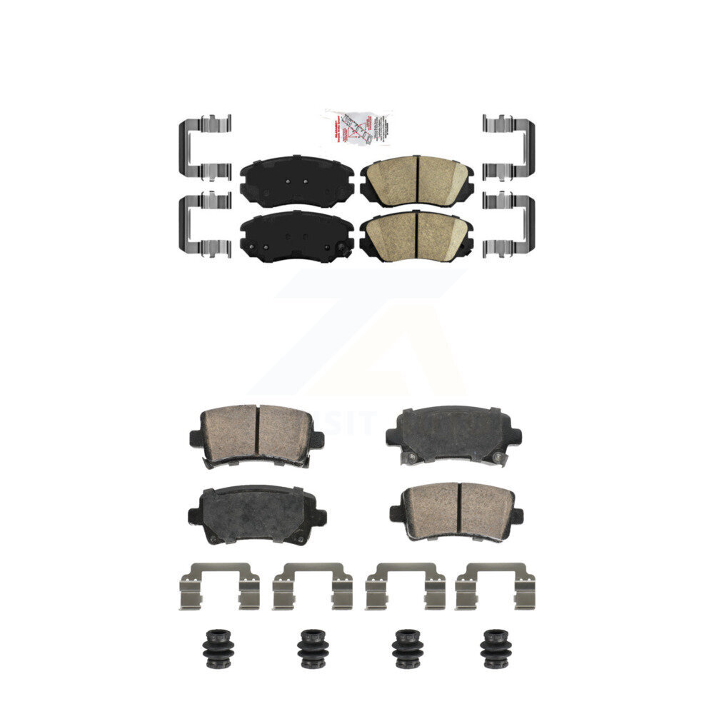 AmeriBRAKES - KNF-101811 - Front and Rear Disc Brake Pad Kits