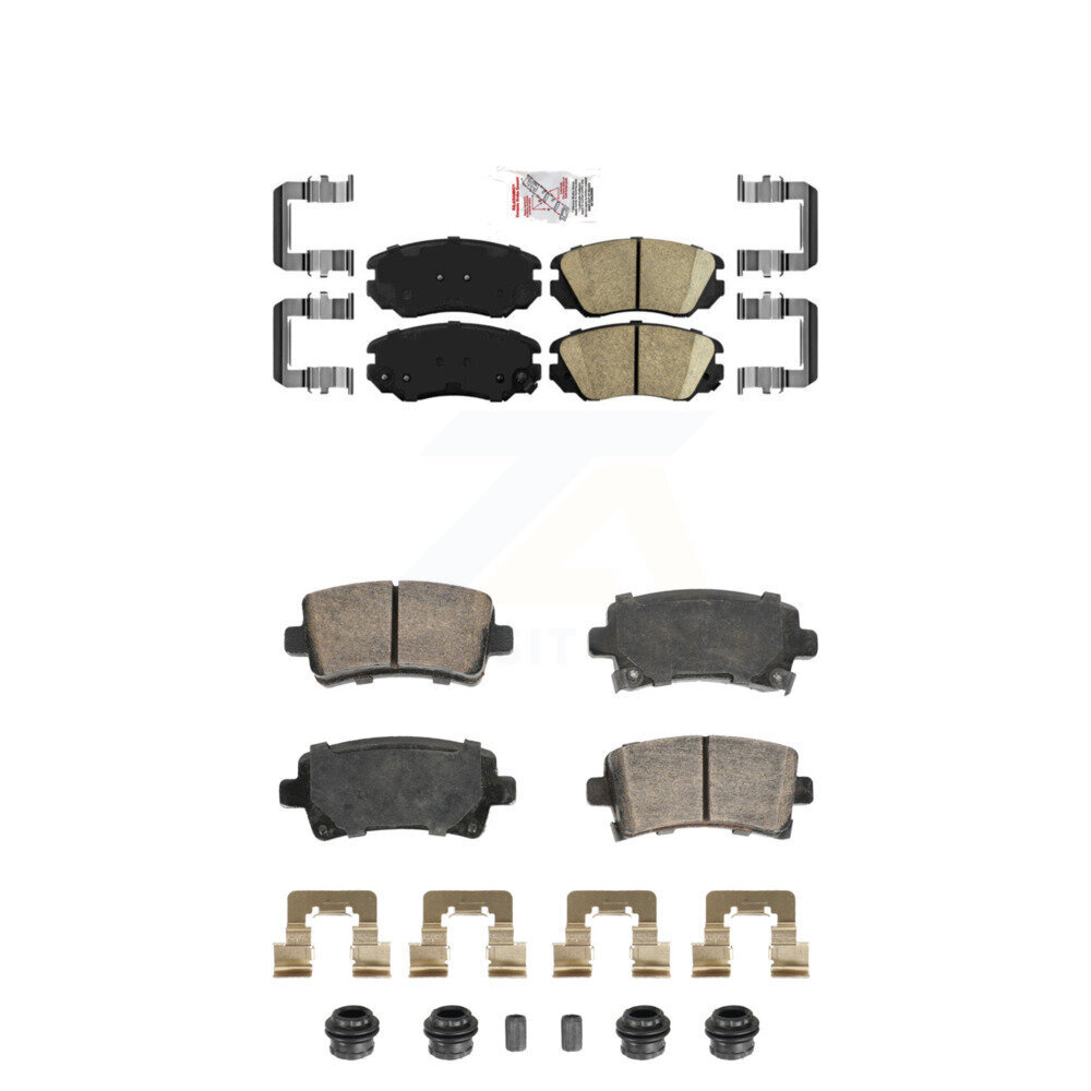AmeriBRAKES - KNF-101813 - Front and Rear Disc Brake Pad Kits