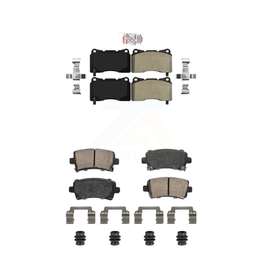 AmeriBRAKES - KNF-101815 - Front and Rear Disc Brake Pad Kits