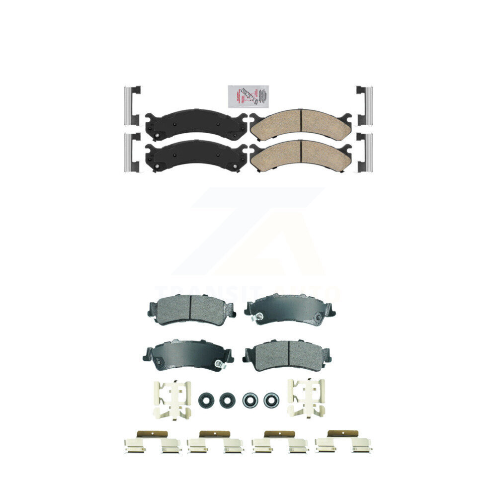AmeriBRAKES - KNF-101819 - Front and Rear Disc Brake Pad Kits