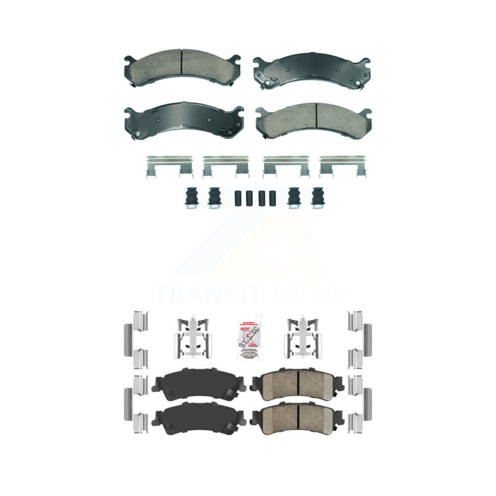 AmeriBRAKES - KNF-101820 - Front and Rear Disc Brake Pad Kits