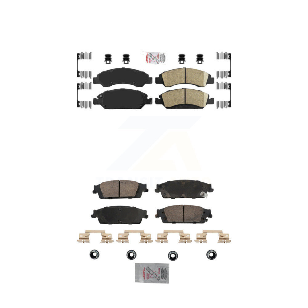AmeriBRAKES - KNF-101832 - Front and Rear Disc Brake Pad Kits