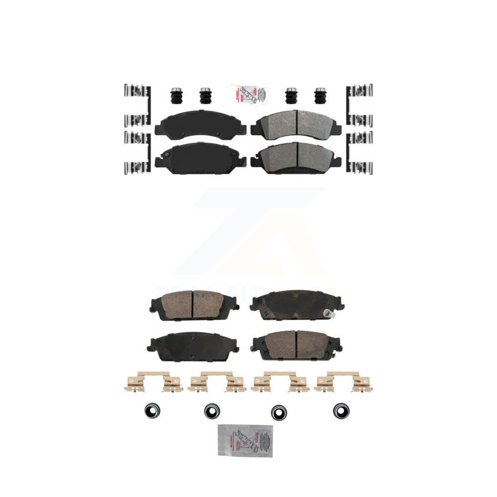 AmeriBRAKES - KNF-101834 - Front and Rear Disc Brake Pad Kits