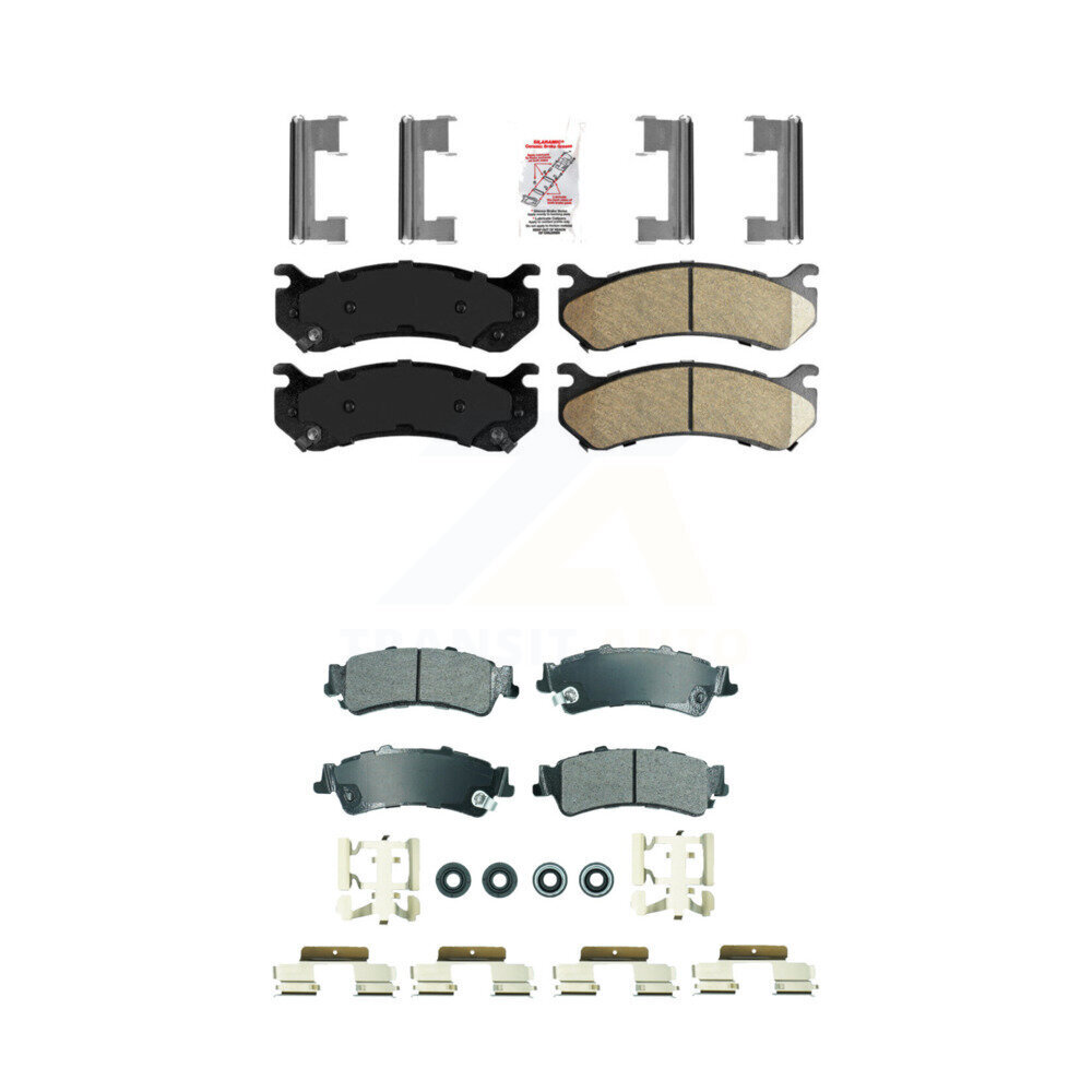 AmeriBRAKES - KNF-101836 - Front and Rear Disc Brake Pad Kits