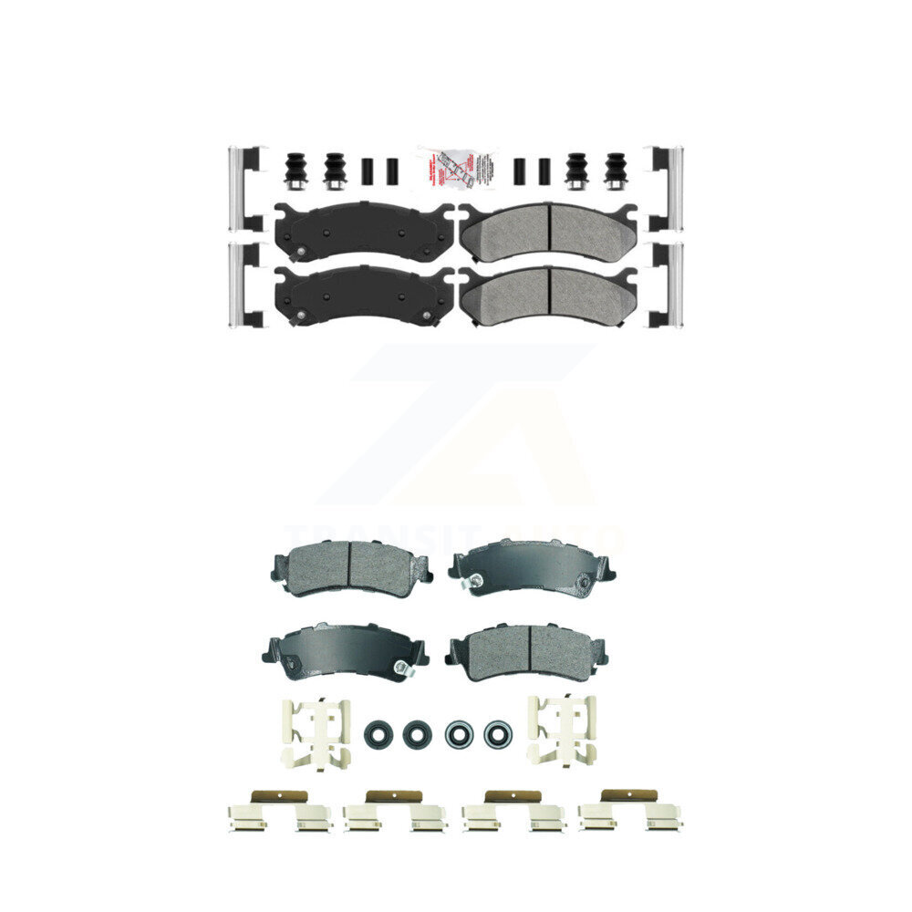 AmeriBRAKES - KNF-101837 - Front and Rear Disc Brake Pad Kits