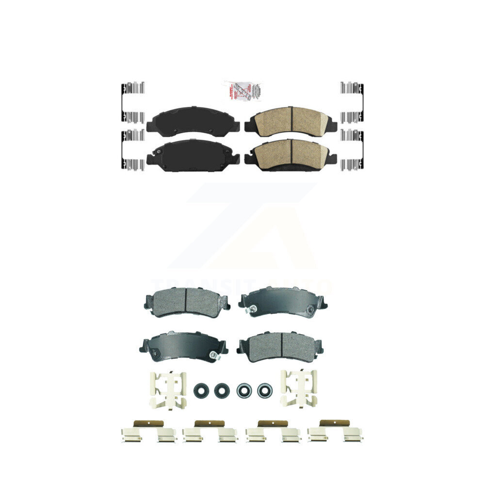 AmeriBRAKES - KNF-101838 - Front and Rear Disc Brake Pad Kits
