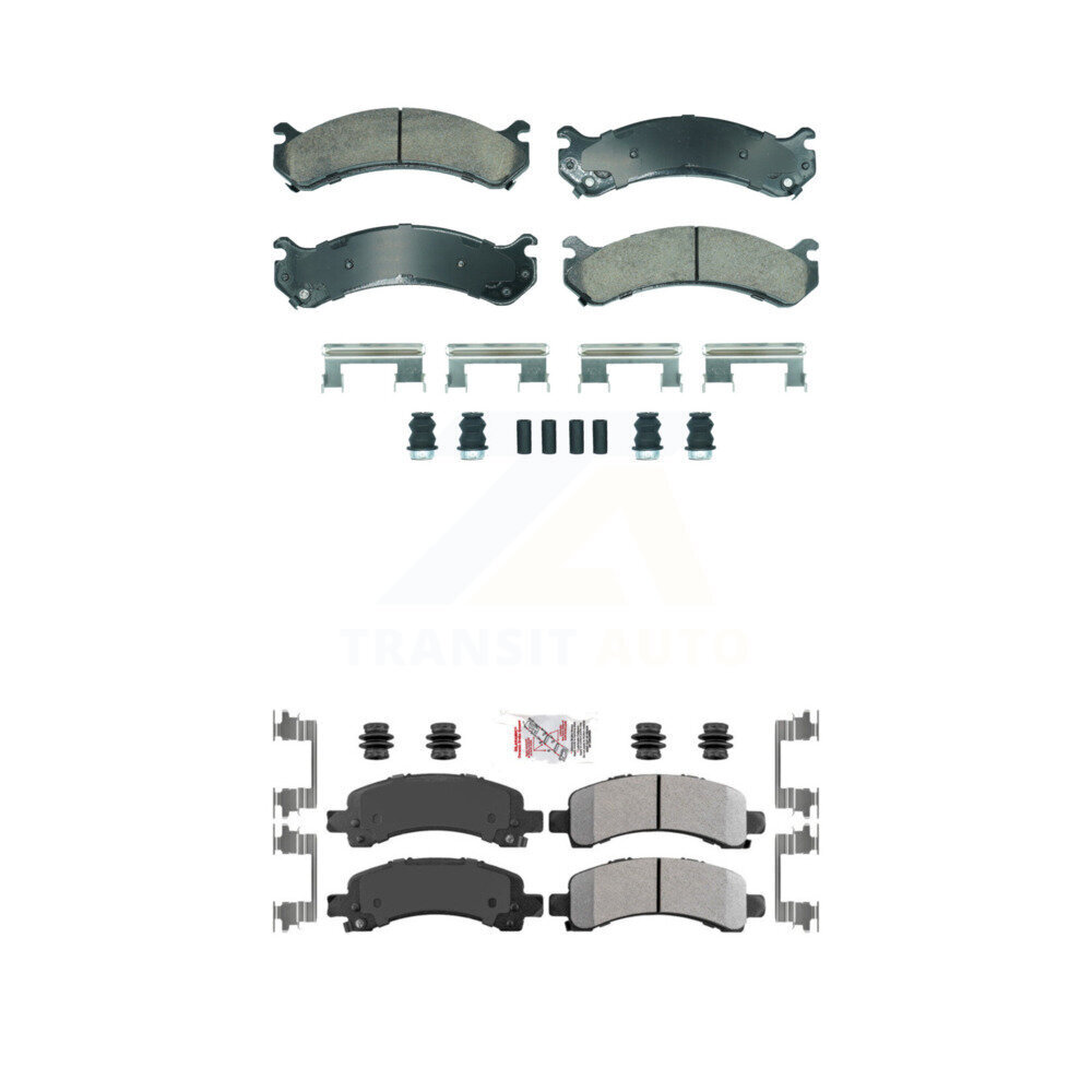 AmeriBRAKES - KNF-101843 - Front and Rear Disc Brake Pad Kits
