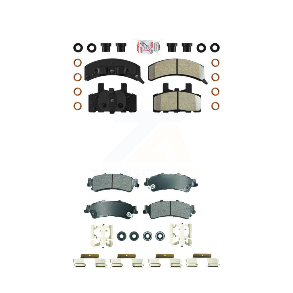 AmeriBRAKES - KNF-101844 - Front and Rear Disc Brake Pad Kits