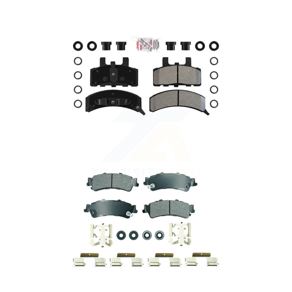AmeriBRAKES - KNF-101845 - Front and Rear Disc Brake Pad Kits