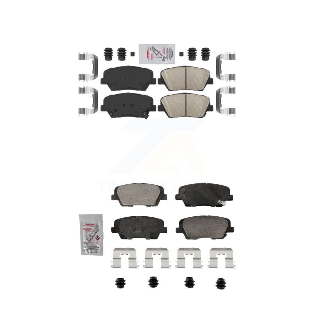AmeriBRAKES - KNF-101856 - Front and Rear Disc Brake Pad Kits