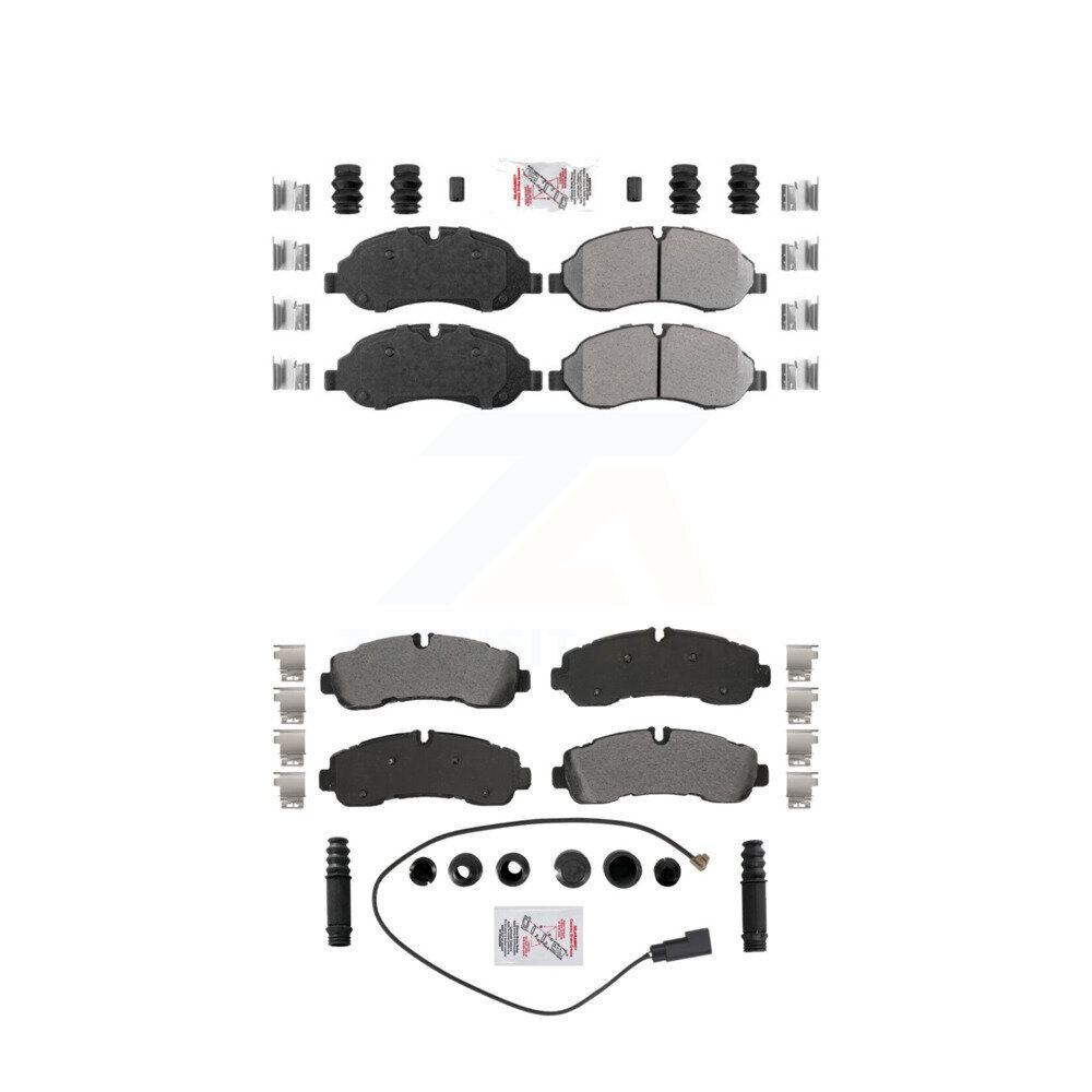 AmeriBRAKES KNF-101875 Disc Brake Pad for 2020 Ford Transit-350 - Front and Rear