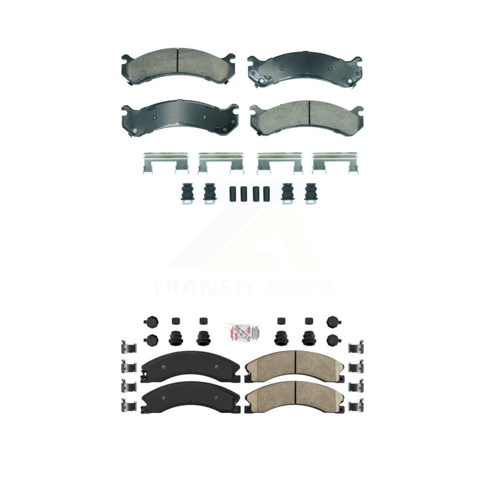 AmeriBRAKES - KNF-101887 - Front and Rear Disc Brake Pad Kits