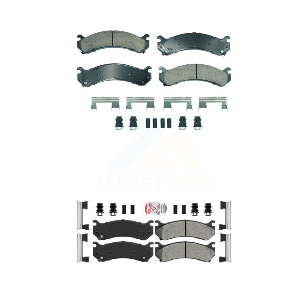 AmeriBRAKES - KNF-101889 - Front and Rear Disc Brake Pad Kits
