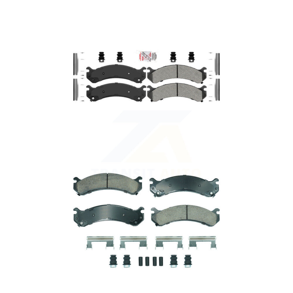 AmeriBRAKES - KNF-101890 - Front and Rear Disc Brake Pad Kits