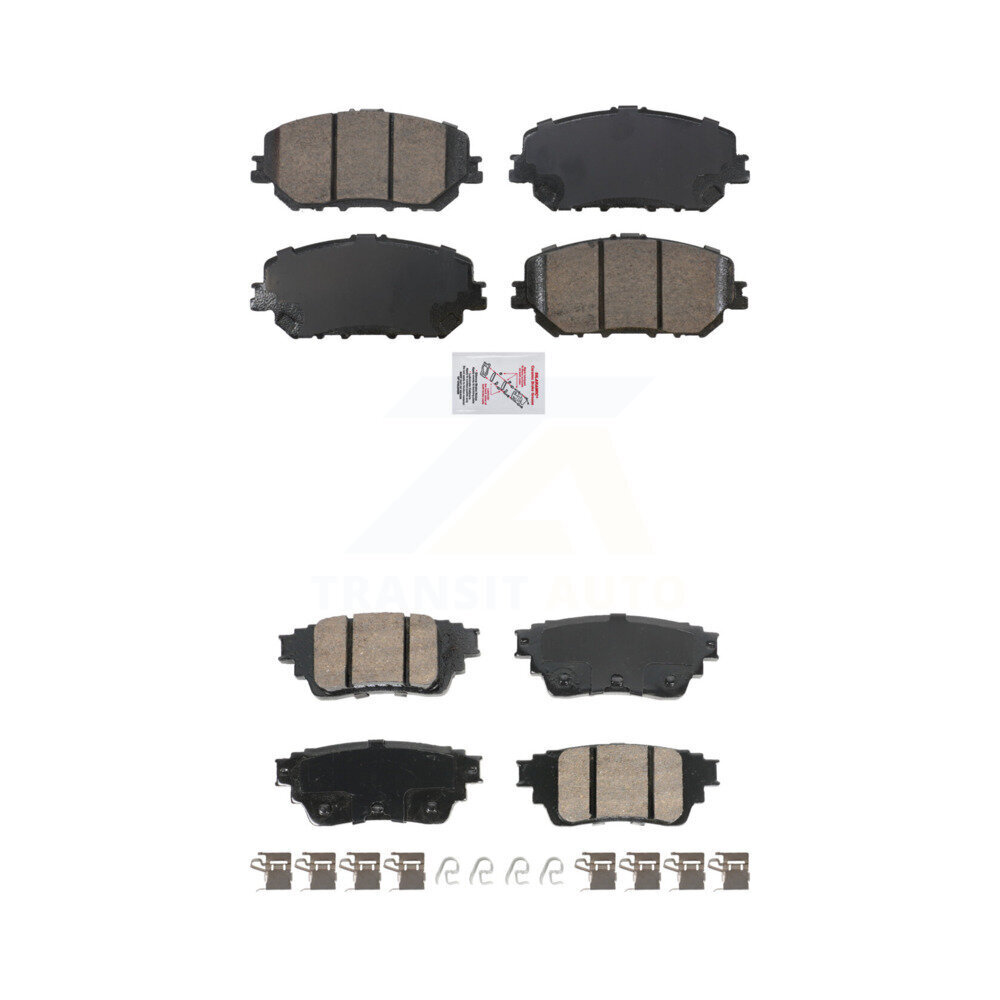 AmeriBRAKES - KNF-101897 - Front and Rear Disc Brake Pad Kits