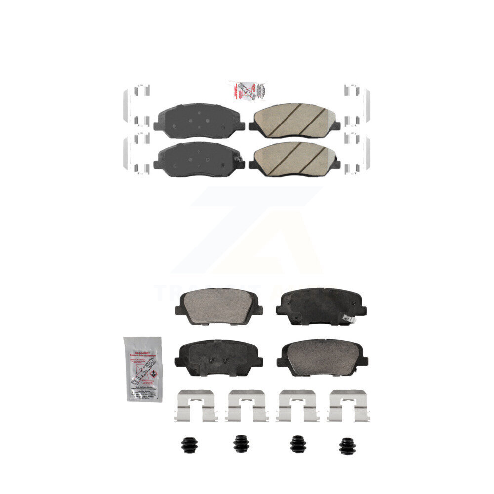 AmeriBRAKES - KNF-101905 - Front and Rear Disc Brake Pad Kits
