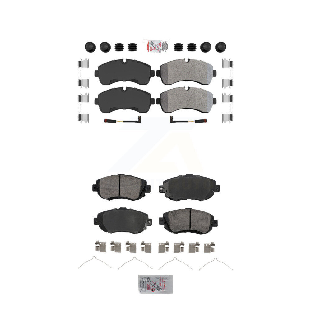 AmeriBRAKES - KNF-101907 - Front and Rear Disc Brake Pad Kits