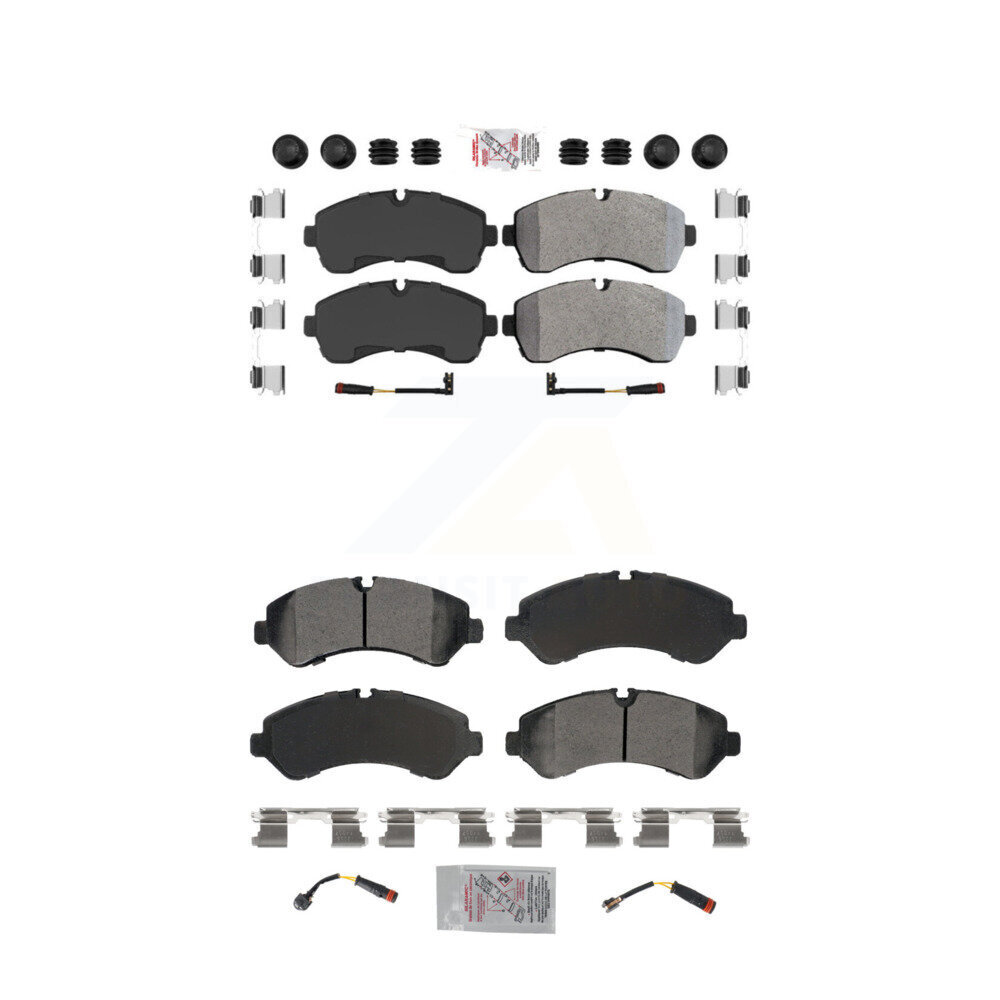 AmeriBRAKES - KNF-101908 - Front and Rear Disc Brake Pad Kits